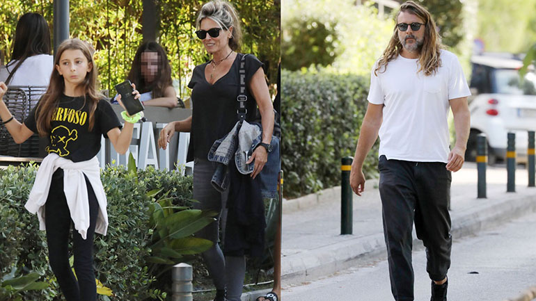 Κατερίνα Λάσπα: Οικογενειακή βόλτα με stylish look στη Γλυφάδα