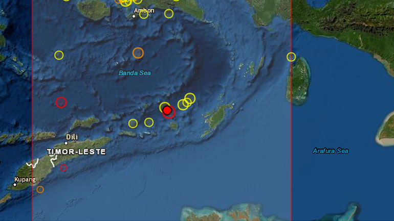 Σεισμική δόνηση 5.7 Ρίχτερ στην Ινδονησία