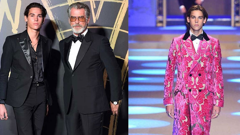 O γιος του Pierce Brosnan πρωταγωνιστεί στην καμπάνια του συζύγου της Cindy Crawford