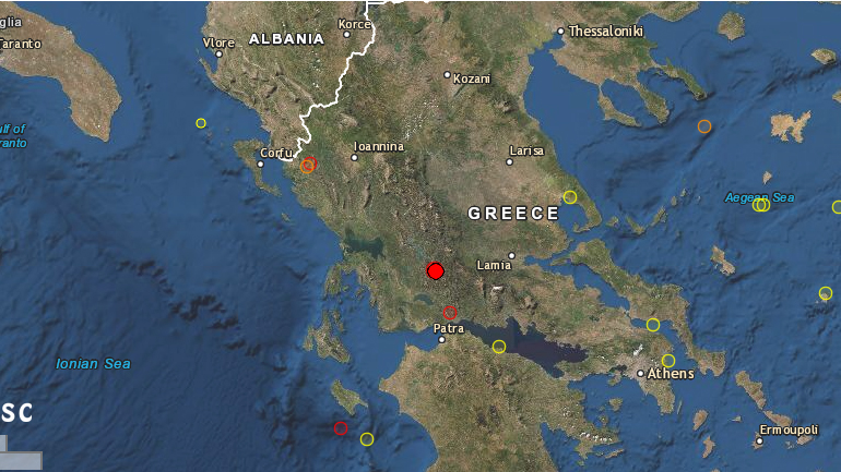 Σεισμός μεγέθους 4,4 βαθμών της κλίμακας Ρίχτερ στο Αγρίνιο Σεισμός μεγέθους 4,4 βαθμών της κλίμακας Ρίχτερ στο Αγρίνιο