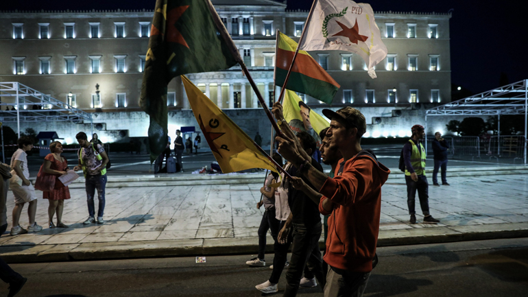 Απαγορεύτηκε από την ΕΛΑΣ συγκέντρωση των Κούρδων στα Προπύλαια