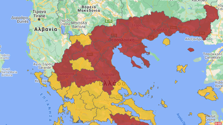 Αλλάζει ο χάρτης του κορωνοϊού στην Ελλάδα – Οι νέες τρεις ζώνες