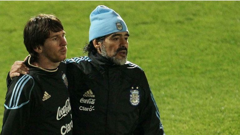 Το μήνυμα Μέσι στον Μαραντόνα