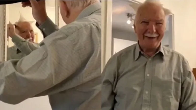 Παππούς κάνει ένα extreme χτένισμα