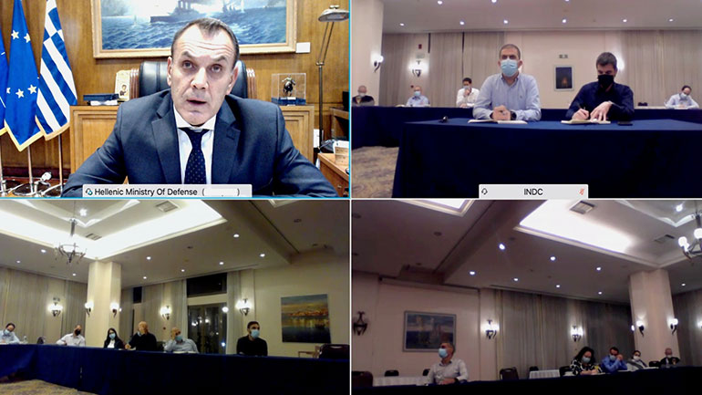 Τηλεδιάσκεψη του ΥΕΘΑ Ν. Παναγιωτόπουλου με σπουδαστές του Κολλεγίου Εθνικής Αμύνης του Ισραήλ