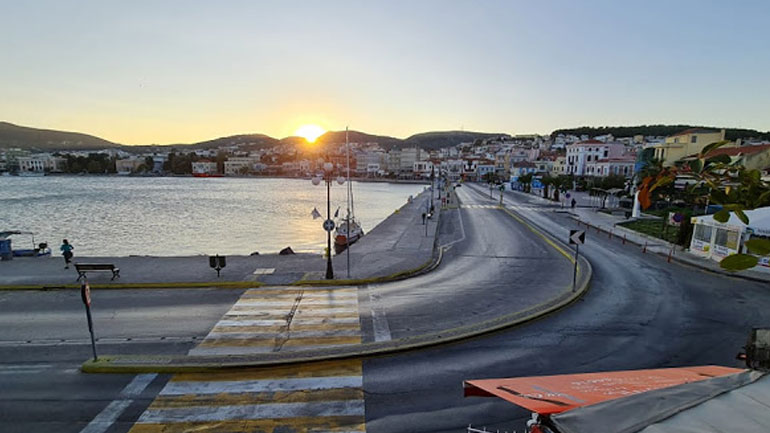 Πρώτη ημέρα Lockdown: Άδεια η πόλη της Μυτιλήνης