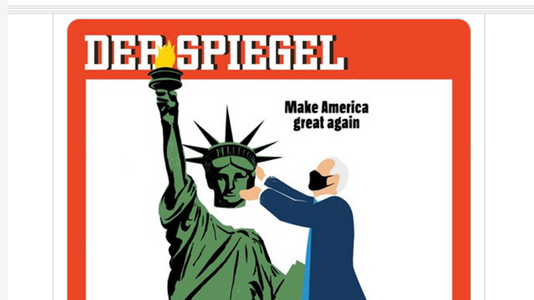 Το συγκλονιστικό εξώφυλλο του Spiegel για τη νίκη Μπάιντεν