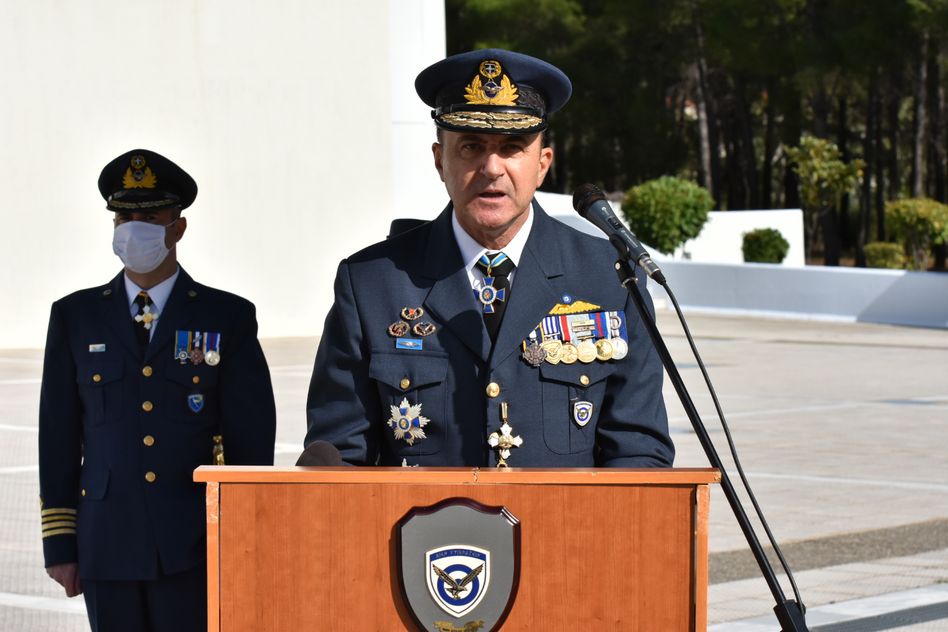 Ο Αρχηγός του Γενικού Επιτελείου Αεροπορίας, Αντιπτέραρχος Γεώργιος Μπλιούμης