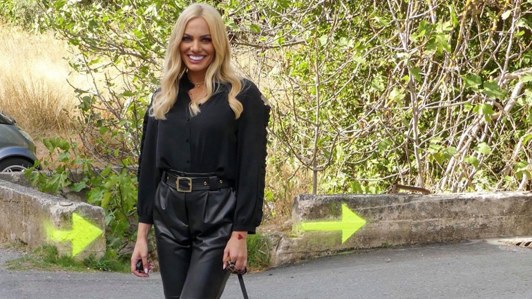 Leather trend: Φορέστε το δερμάτινο παντελόνι όπως η Ιωάννα Μαλέσκου