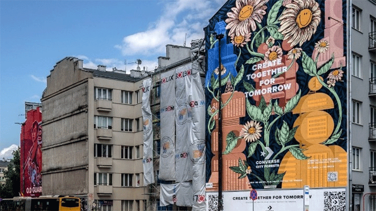 Τοιχογραφία στη Βαρσοβία βοηθά τον κόσμο να αναπνέει
