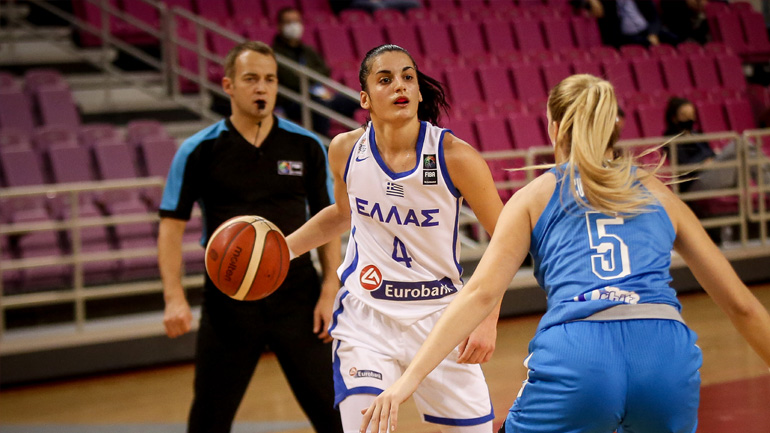 Μπάσκετ: Έχασε τις ελπίδες της για την πρώτη θέση η Εθνική γυναικών, ηττήθηκε 77-70 από τη Σλοβενία