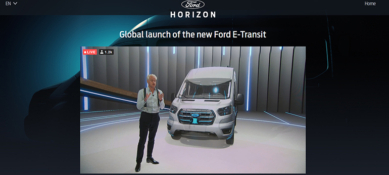 Πάνω από 1.200 άτομα παρακολούθησαν διαδικτυακά την παγκόσμια παρουσίαση του ηλεκτρικού Ford Transit