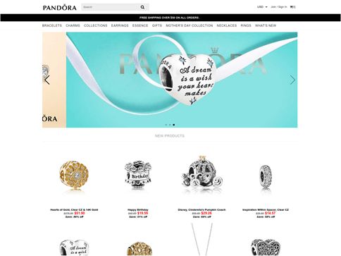 Η ψεύτικη ιστοσελίδα Pandora που σχεδίασαν οι hackers για να ξεγελάσουν τους παραλήπτες της επίθεσης ηλεκτρονικού "ψαρέματος" (phishing)