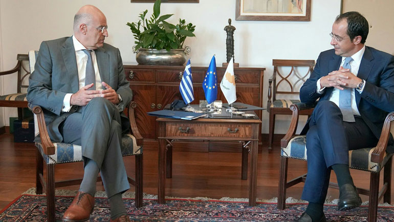 Επικοινωνία Δένδια- Χριστοδουλίδη ενόψει της τηλεδιάσκεψης των ΥΠΕΞ της ΕΕ