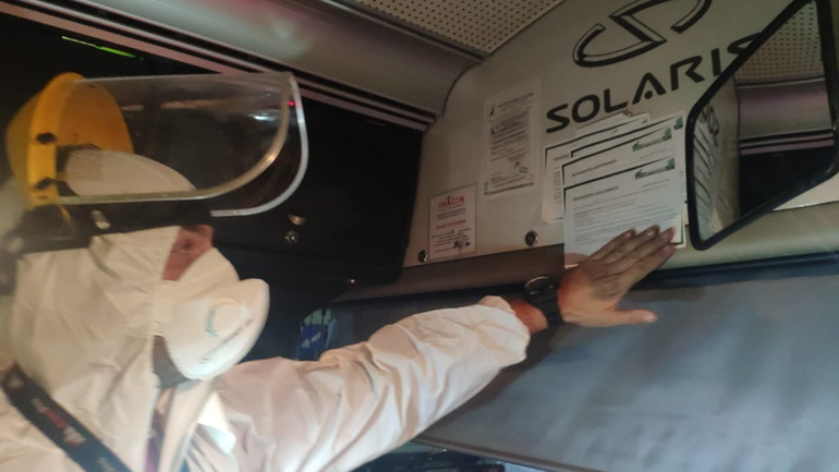 Απολυμάνσεις στα λεωφορεία για την αποφυγή του Covid-19