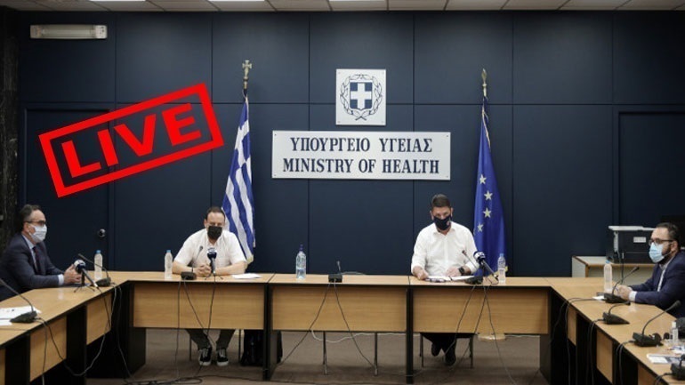 LIVE: H ενημέρωση για τον κορωνοϊό από το Υπουργείο Υγείας