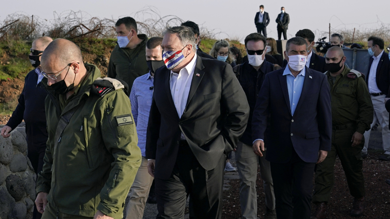 Συρία: Προκλητική κίνηση η επίσκεψη Πομπέο στο κατεχόμενο Γκολάν