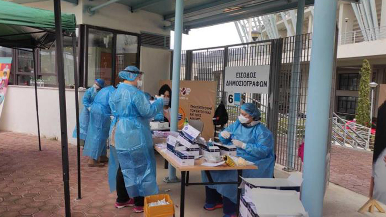 Συνεχίζονται τα rapid tests σε όλη τη χώρα – Στους 1250, οι 148 βρέθηκαν θετικοί