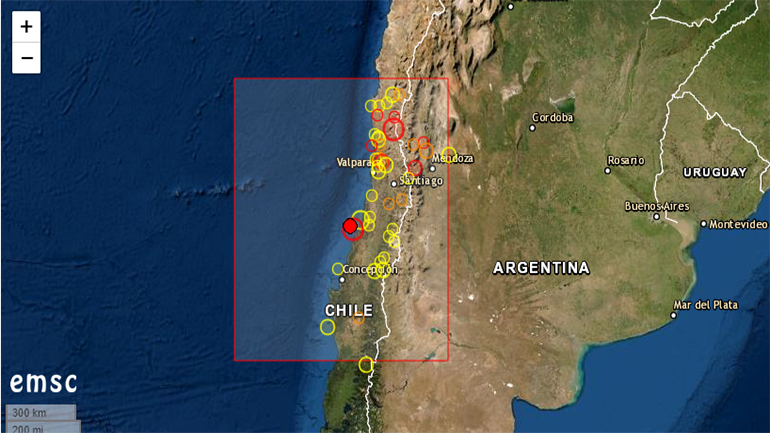 Σεισμός 6,2 Ρίχτερ στη Χιλή