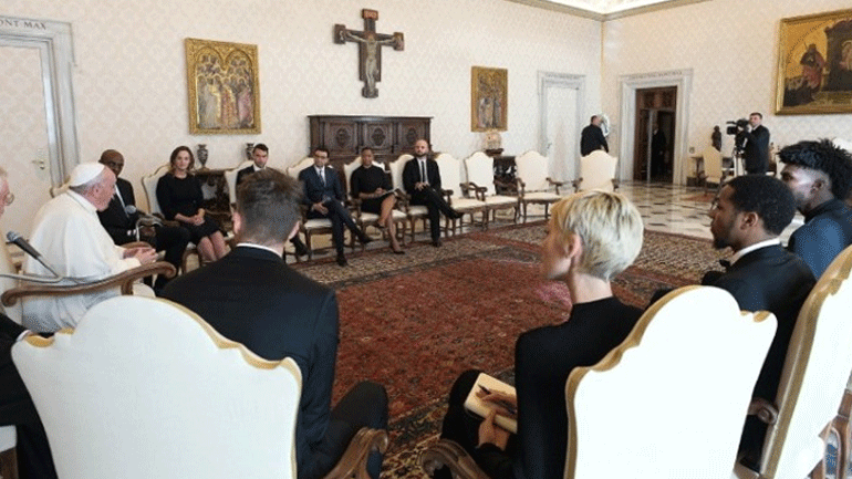 Συνάντηση με τον Πάπα Φραγκίσκο στο Βατικανό είχαν παίκτες του ΝΒΑ!