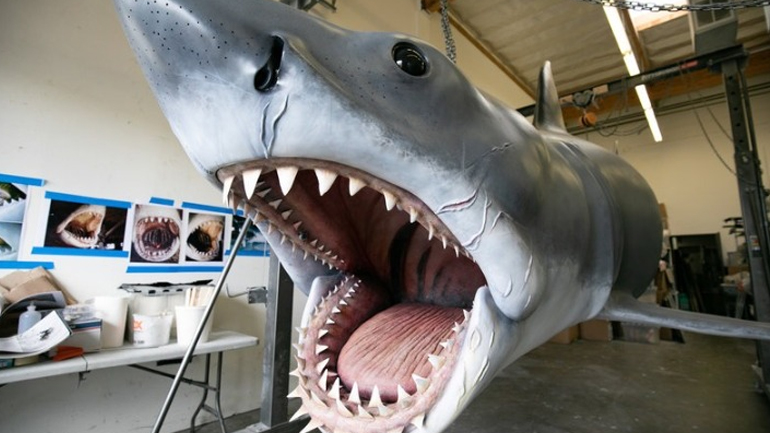 Ο καρχαρίας από τα «Σαγόνια του Καρχαρία» στο μουσείο των Όσκαρ