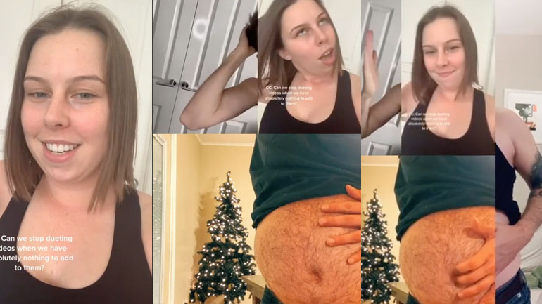 Ένα αστείο duet-video του Tik Tok 