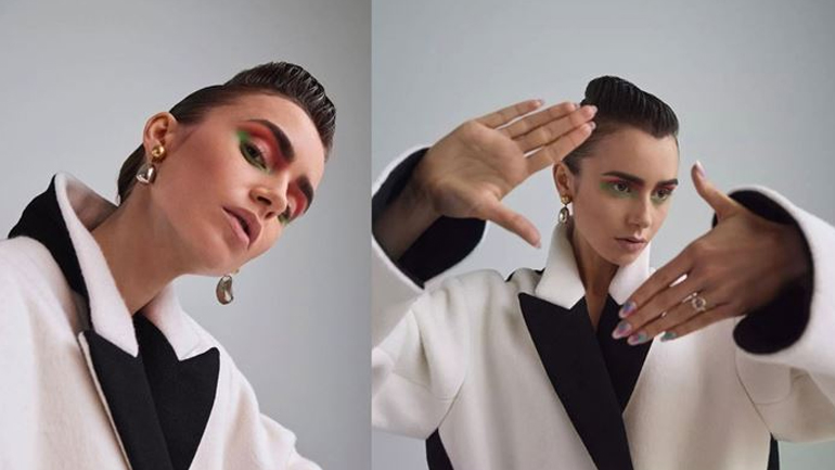 Tο trick της Lily Collins για λαμπερό και φρέσκο makeup look