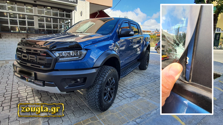 Πήγαν να σπάσουν το τζάμι αυτοκινήτου χωρίς επιτυχία σε super market στο Χαλάνδρι