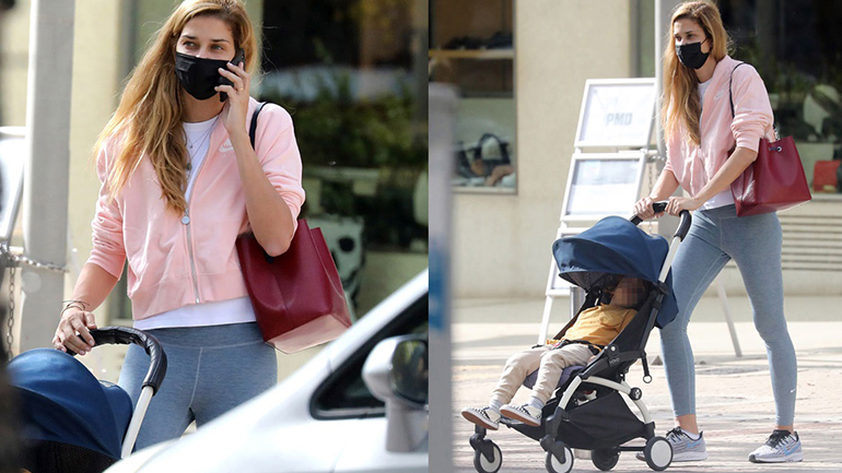 Ana Beatriz Barros: Βόλτα στη Γλυφάδα με τον γιο της και athleisure look