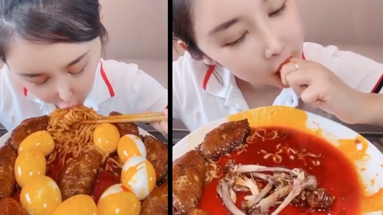 Μια πολύ πεινασμένη γυναίκα