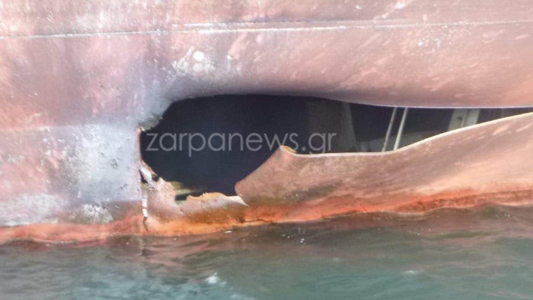 Αυτό είναι το ρήγμα από την έκρηξη στο τάνκερ του εφοπλιστή Γιώργου Οικονόμου στη Σαουδική Αραβία