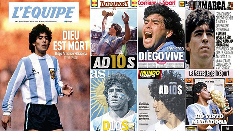 Ο Μαραντόνα για μία ακόμα φορά πρώτο θέμα σε όλο τον κόσμο