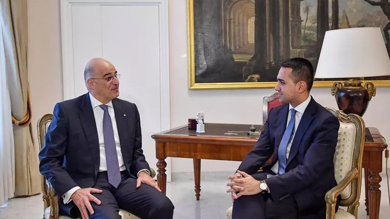 Ανατ. Μεσόγειος και Λιβύη στο επίκεντρο της συνομιλίας Δένδια-Ντι Μάιο