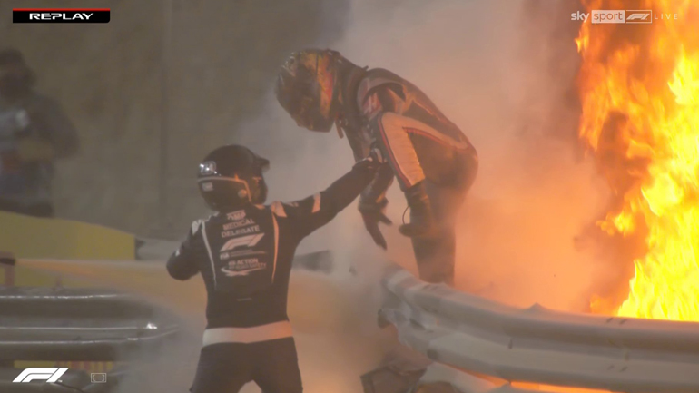 Εικόνες από το τρομακτικό ατύχημα του Grosjean στο Μπαχρέιν