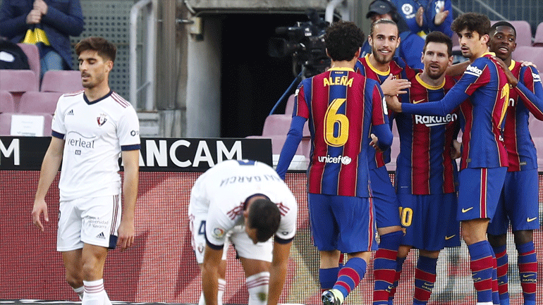 Ισπανία: Άνετη νίκη για την Μπαρτσελόνα, 4-0 την Οσασούνα
