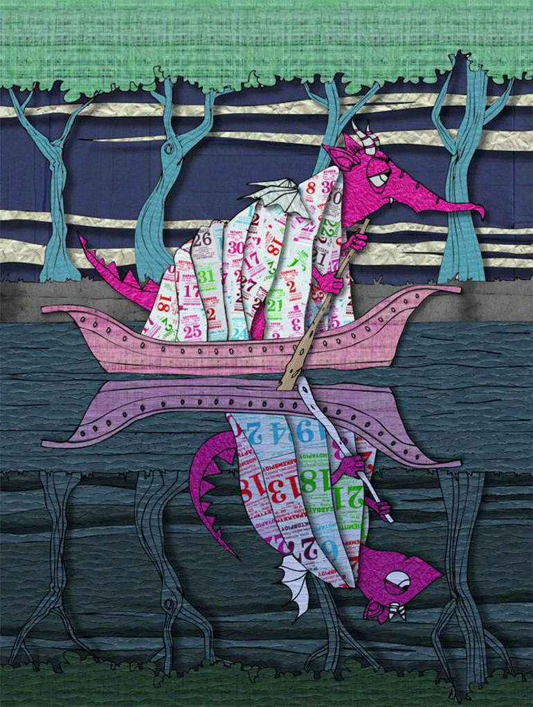 Έργο του Φίλιππου Φωτιάδη για την έκθεση με λόγια και εικόνες «Χρόνος είναι...»