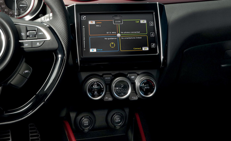 Από την οθόνη στην κεντρική κονσόλα έχεις προσβαση σε όλες τις λειτουργίες