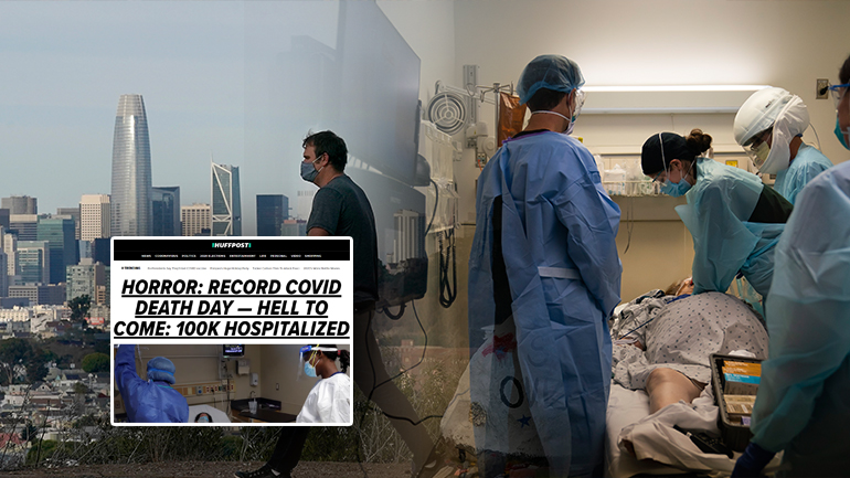Το δραματικό πρωτοσέλιδο της Huffington Post για την πανδημία στις ΗΠΑ