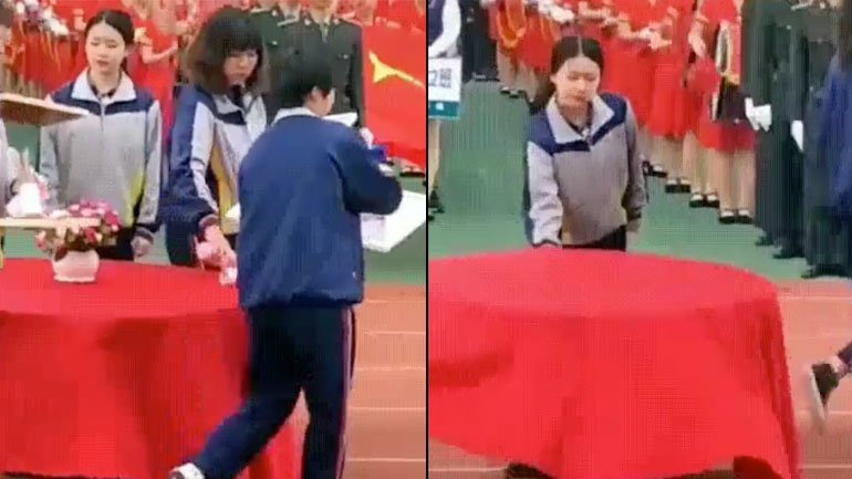 Tραπέζι που μαζεύεται μόνο του (Κίνα)