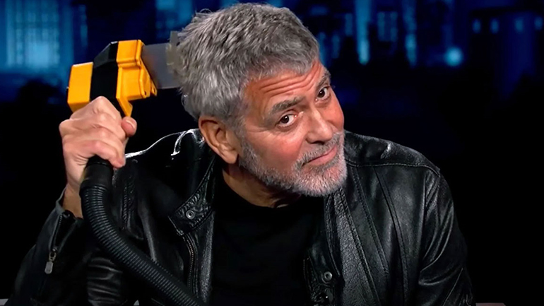 George Clooney: Kουρεύτηκε μόνος του ζωντανά στην εκπομπή του Jimmy Kimmel