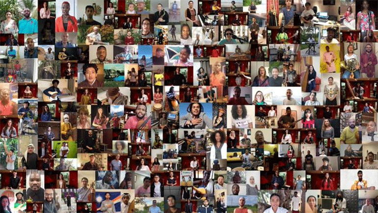 Mουσικοί από όλες τις χώρες ενώθηκαν για πρώτη φορά και σχημάτισαν την Ορχήστρα της Γης