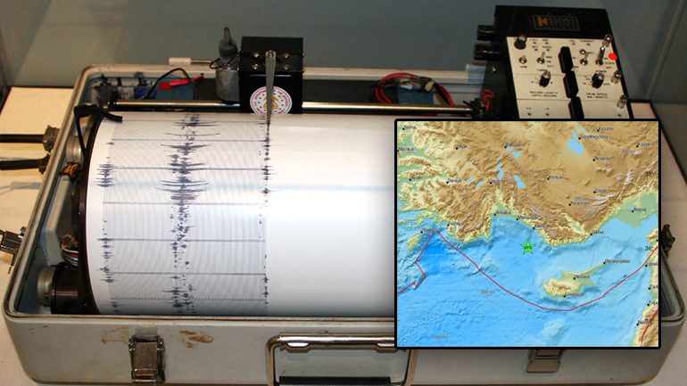 Σεισμός 5,3 Ρίχτερ σε θαλάσσιο χώρο μεταξύ Κύπρου και Τουρκίας