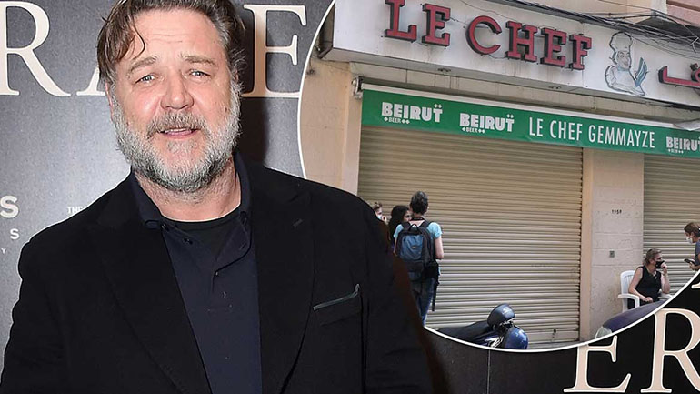 Ο Russell Crowe βοήθησε εστιατόριο της Βηρυτού να ανοίξει και πάλι μετά τη φονική έκρηξη!