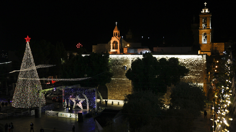 Χωρίς την παρουσία πιστών η χριστουγεννιάτικη λειτουργία στη Βηθλεέμ