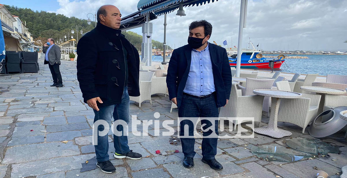 Στην περιοχή έσπευσε ο Δήμαρχος Πύργου, Τάκης Αντωνακόπουλος