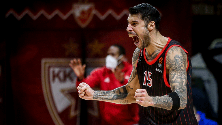 Νικητής στο Βελιγράδι ο Ολυμπιακός, 81-79 τον Ερυθρό Αστέρα διά χειρός Πρίντεζη