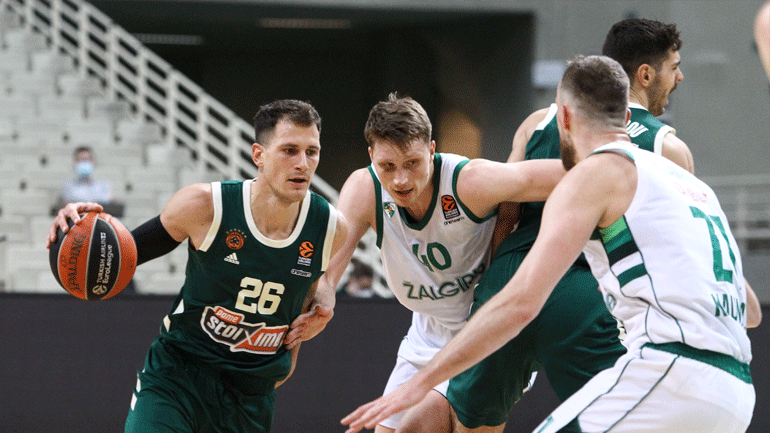 Εντός έδρας ήττα για τον Παναθηναϊκό με 81-69 σκορ από τη Ζαλγκίρις