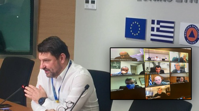 Έκτακτη τηλεδιάσκεψη στην Πολιτική Προστασία για την επιδημιολογική κατάσταση στη Δυτική Αττική