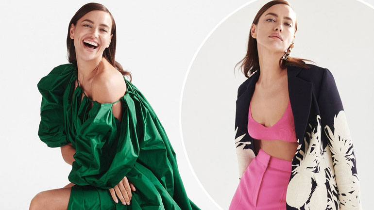 H Irina Shayk πρωταγωνιστεί στη Pre-Fall 2021 συλλογή του Oscar de la Renta