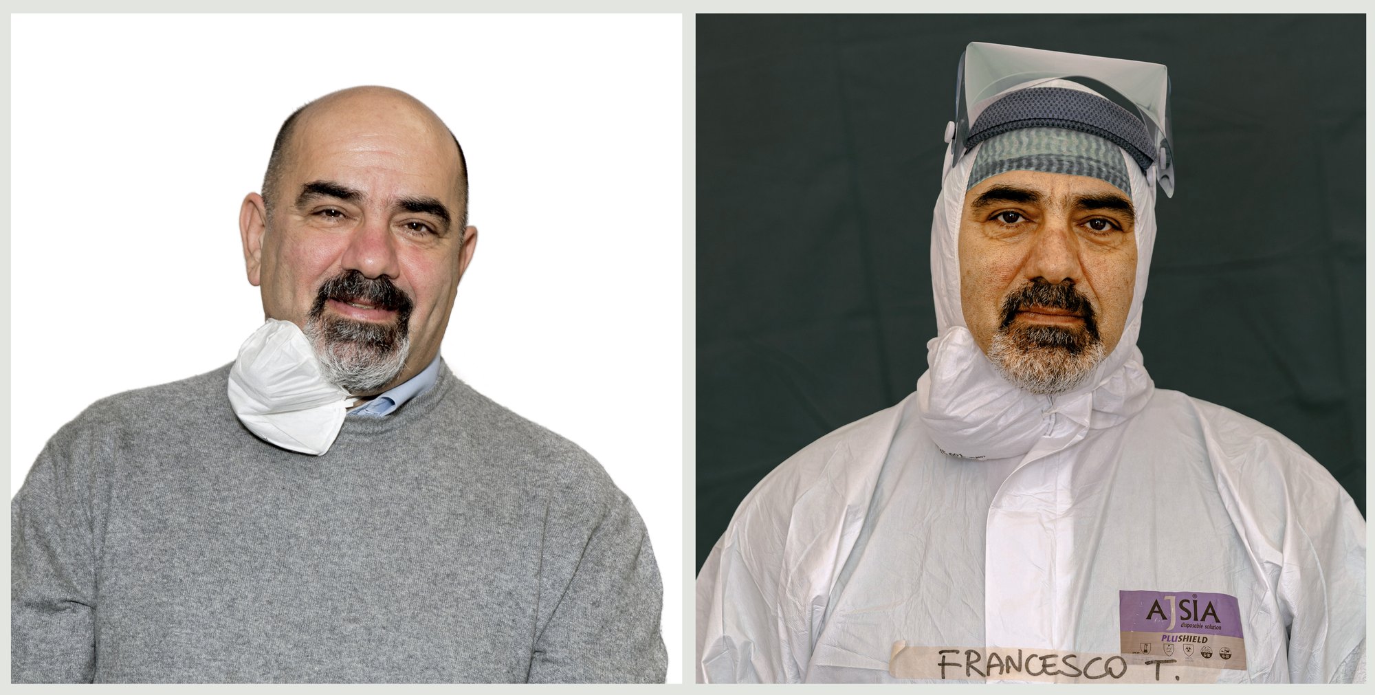 Ο νοσοκόμος Francesco Tarantini από το νοσοκομείο Spedali Civili στην Brescia